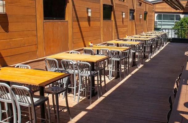 The upstairs bar at Mario's East Side, available for private parties