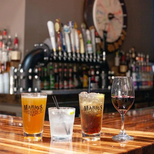 Happy hour drinks at Mario's Oakland
